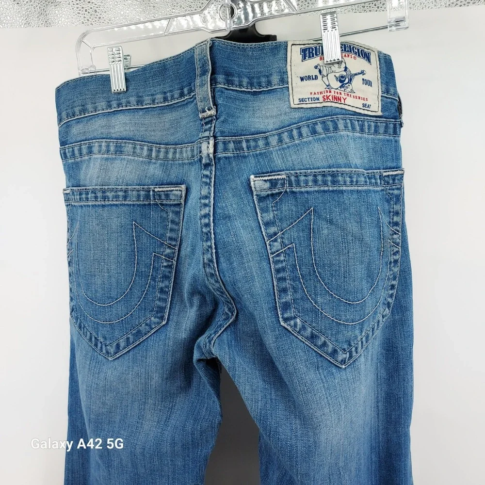 True Religion Skinny‎ Jeans Mens Size 31 Blue Cotton Made in Mexico 31x32